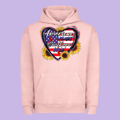 American Heart Southern Soul Urban Hoodie Designed By Cowgirlartshop