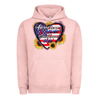 Pigment Salmon American heart southern soul Urban Hoodie - CowGirlArtShop