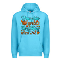 Ocean Blue pumpkin spice everything nice Premium Hoodie - HRA Design Shop