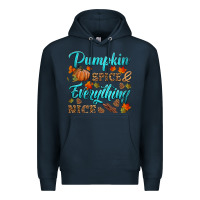 Navy pumpkin spice everything nice Premium Hoodie - HRA Design Shop