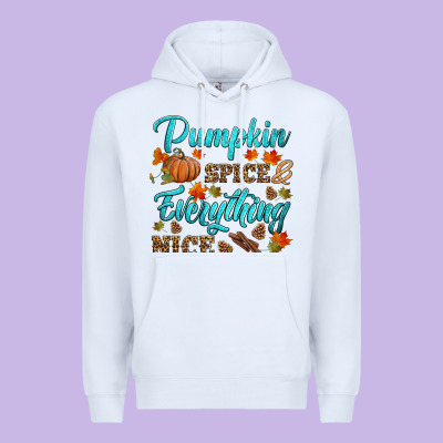 Pumpkin Spice Everything Nice Premium Hoodie Designed By Hra Design Shop