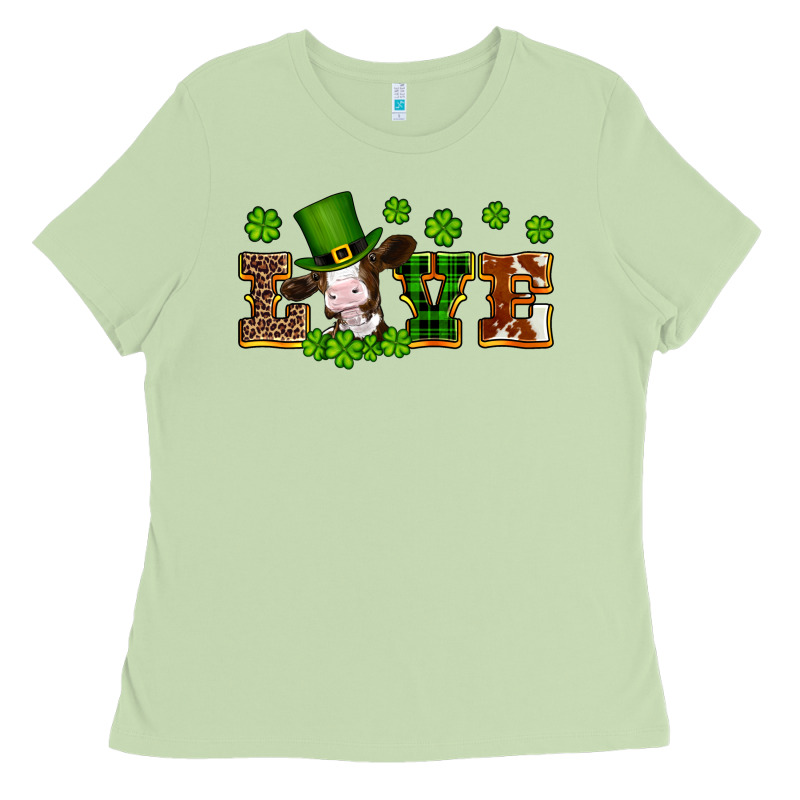 St Patricks Love Heifer Ladies Tee by Artiststas | Teevron