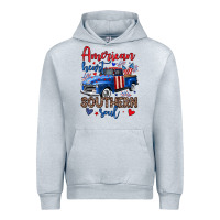 Heather Grey American heart southern soul truck Urban Hoodie - Neo Western