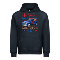 Navy American heart southern soul truck Urban Hoodie - Neo Western