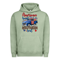 Pigment Oil Green American heart southern soul truck Urban Hoodie - Neo Western