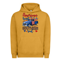 Pigment Peanut Butter American heart southern soul truck Urban Hoodie - Neo Western