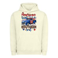 Pigment Pistachio American heart southern soul truck Urban Hoodie - Neo Western