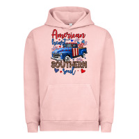 Pigment Salmon American heart southern soul truck Urban Hoodie - Neo Western