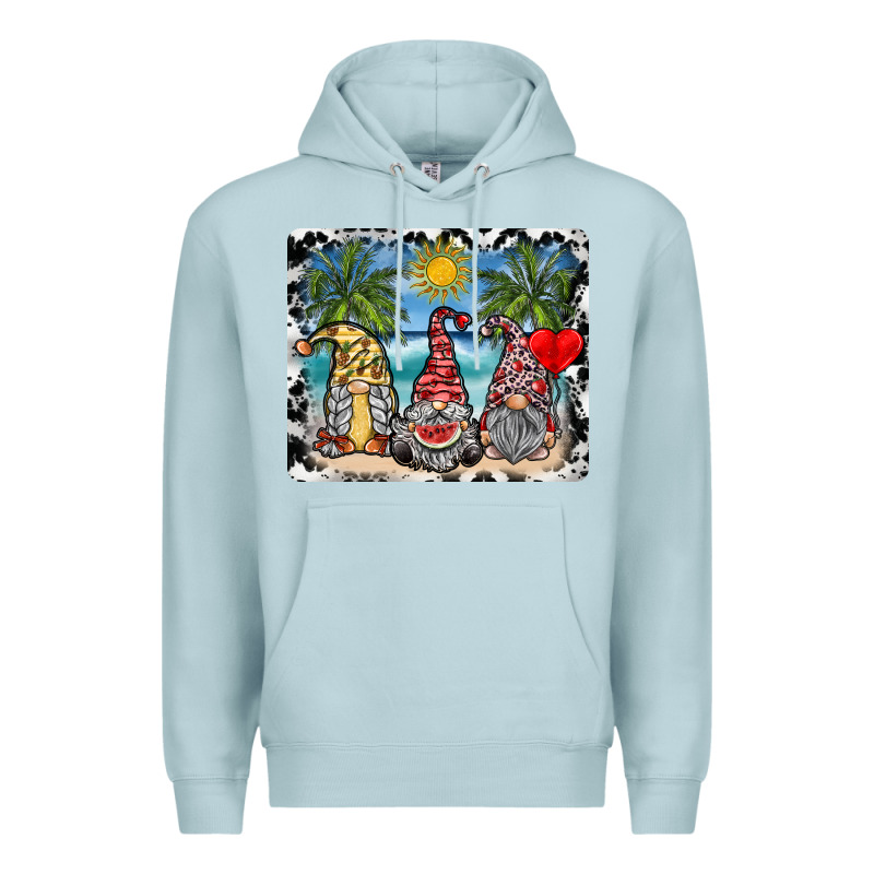 Summer Gnome Mousepad Premium Hoodie by SublimationCraftShop | Teevron