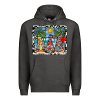 Charcoal Heather summer gnome mousepad Premium Hoodie - SublimationCraftShop