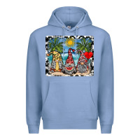 Colony Blue summer gnome mousepad Premium Hoodie - SublimationCraftShop