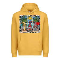 Mustard summer gnome mousepad Premium Hoodie - SublimationCraftShop