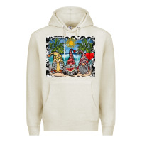 Oatmeal Heather summer gnome mousepad Premium Hoodie - SublimationCraftShop