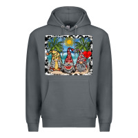 Rock summer gnome mousepad Premium Hoodie - SublimationCraftShop