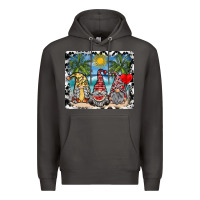 Smoke summer gnome mousepad Premium Hoodie - SublimationCraftShop