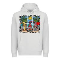 Dove Grey summer gnome mousepad Premium Hoodie - SublimationCraftShop