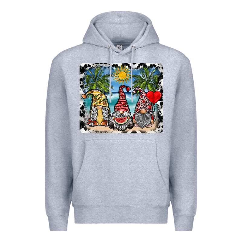 Summer Gnome Mousepad Premium Hoodie by SublimationCraftShop | Teevron
