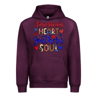 Mauve Wine American heart southern soul Urban Hoodie - Neo Western