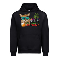 Black hello summer Urban Hoodie - SublimationCraftShop