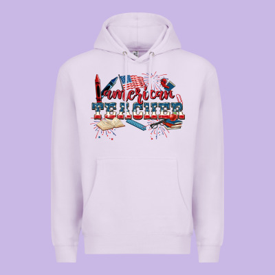 American Teacher 4th Of July Premium Hoodie Designed By Cowgirlartshop
