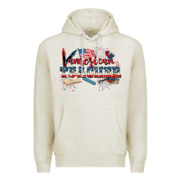 Oatmeal Heather American Teacher 4th of July Premium Hoodie - CowGirlArtShop
