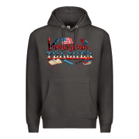 Smoke American Teacher 4th of July Premium Hoodie - CowGirlArtShop