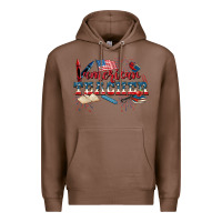 Chestnut American Teacher 4th of July Premium Hoodie - CowGirlArtShop