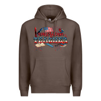 Coffee American Teacher 4th of July Premium Hoodie - CowGirlArtShop