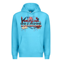Ocean Blue American Teacher 4th of July Premium Hoodie - CowGirlArtShop