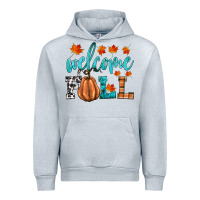 Heather Grey welcome fall Urban Hoodie - HRA Design Shop