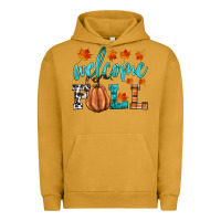 Pigment Peanut Butter welcome fall Urban Hoodie - HRA Design Shop