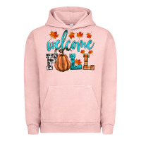 Pigment Salmon welcome fall Urban Hoodie - HRA Design Shop