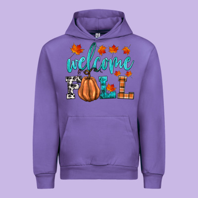 Welcome Fall Urban Hoodie Designed By Hra Design Shop