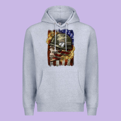 Army Skull 4th Of July Premium Hoodie Designed By Cowgirlartshop
