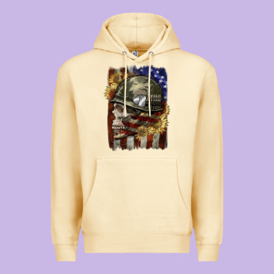 Army Skull 4th Of July Premium Hoodie Designed By Cowgirlartshop