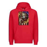 Red Army skull 4th of july Premium Hoodie - CowGirlArtShop