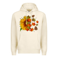 Tofu sunflower and autumn leaves Premium Hoodie - HRA Design Shop