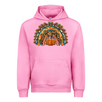 Fuchsia Pink fall pumpkin rainbow Urban Hoodie - HRA Design Shop