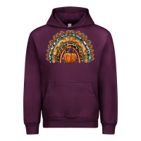 Mauve Wine fall pumpkin rainbow Urban Hoodie - HRA Design Shop