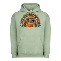 Pigment Oil Green fall pumpkin rainbow Urban Hoodie - HRA Design Shop