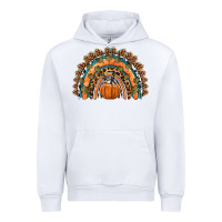 White fall pumpkin rainbow Urban Hoodie - HRA Design Shop