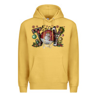 Antique Gold be joy ful Premium Hoodie - CowhideDigitalArt