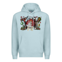 Blue Mist be joy ful Premium Hoodie - CowhideDigitalArt