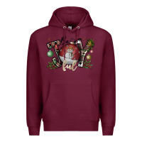 Burgundy be joy ful Premium Hoodie - CowhideDigitalArt