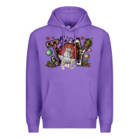Purple be joy ful Premium Hoodie - CowhideDigitalArt
