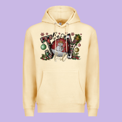 Be Joy Ful Premium Hoodie Designed By Cowhidedigitalart