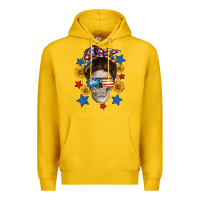Lemon American mom skull Premium Hoodie - Neo Western