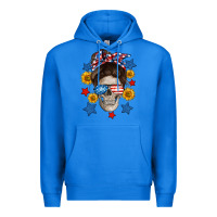 True Royal American mom skull Premium Hoodie - Neo Western