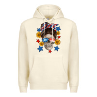 Sandshell American mom skull Premium Hoodie - Neo Western