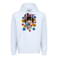 White American mom skull Premium Hoodie - Neo Western